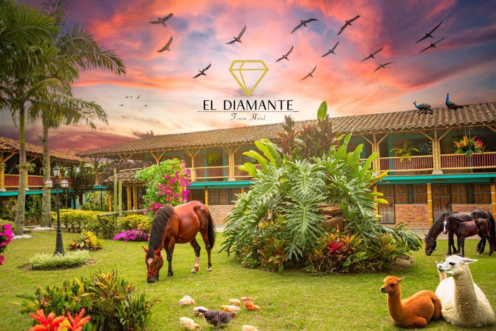 Finca Hotel El Diamante Calarcá Eksteriør bilde